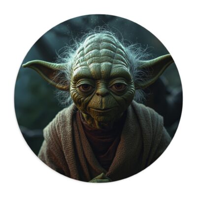 Master Jedi Round Mouse Pad
