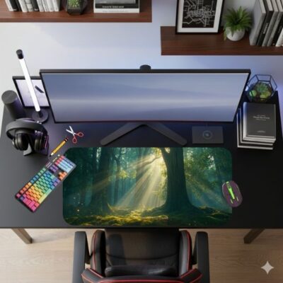 Emerald Forest LED Mouse Pad XXL