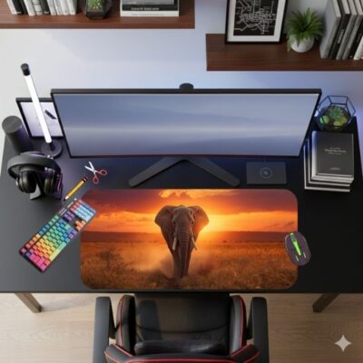 Sacred Elephant LED Mouse Pad XXL