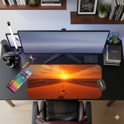 Golden Desert LED Mouse Pad XXL