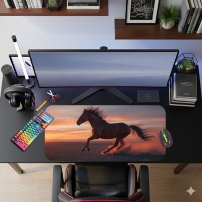 Spirit Horse LED Mouse Pad XXL